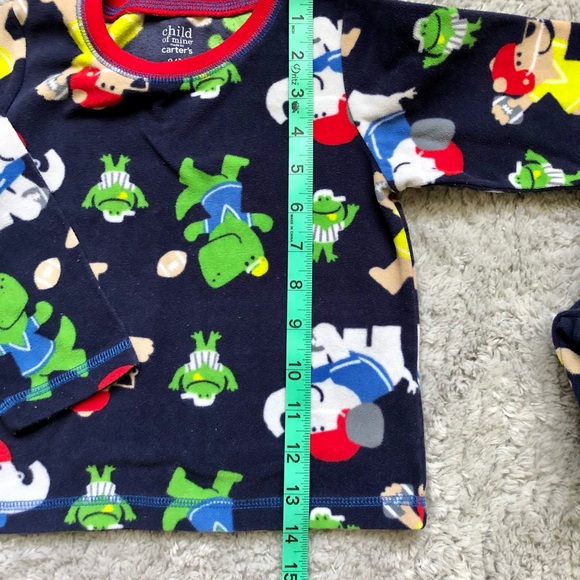 Boy’s Fleece PJ Pajama Set Sz 24 months - Picture 4 of 7